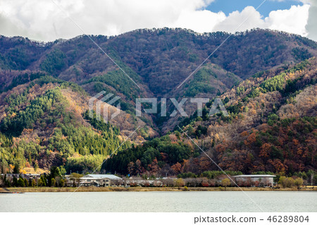 Autumn Fuji Kawaguchiko mountain foliage Autumn Fuji Kawaguchiko mountain foliage 46289804