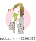 Rejoice woman looking at mobile 46290158