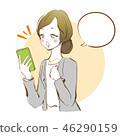 Women who watch mobile 46290159