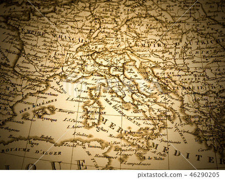 Old map Italy Old map Italy 46290205