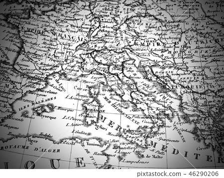 Old map Italy Old map Italy 46290206