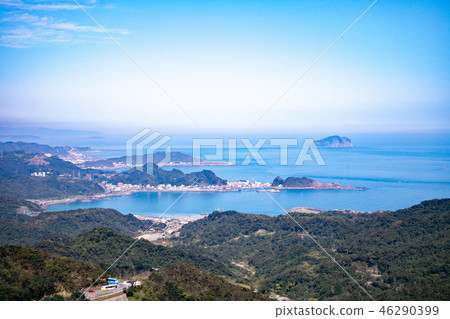 台灣九份(Kyupu)從Kurorei地區的觀景台觀看基隆 台灣九份(Kyupu)從Kurorei地區的觀景台觀看基隆 46290399