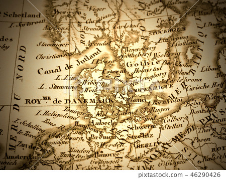 Old map Northern Europe Old map Northern Europe 46290426
