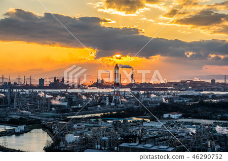 Mizushima coastal industrial area 46290752