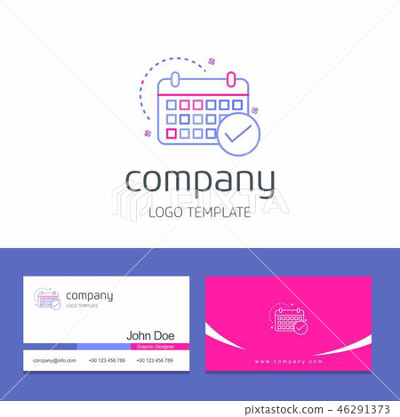 Business card design with arrows company logo Business card design with arrows company logo 46291373