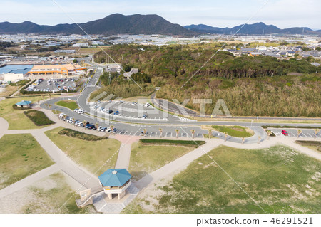 [Aichi Prefecture] Cape Irago Cape Omotehama Aerial shot 46291521