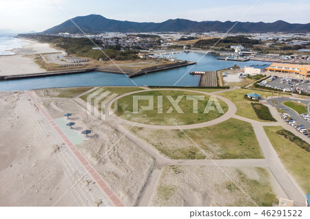 [Aichi Prefecture] Cape Irago Cape Omotehama Aerial shot 46291522