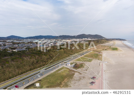 [Aichi Prefecture] Cape Irago Cape Omotehama Aerial shot 46291531