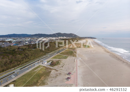 [Aichi Prefecture] Cape Irago Cape Omotehama Aerial shot 46291532
