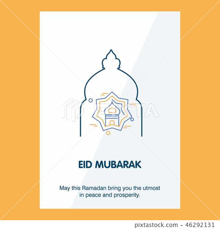 Eid Mubarak Vector Background. Greeting Card Eid Mubarak Vector Background. Greeting Card 46292131