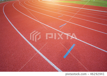 White lines of stadium and texture White lines of stadium and texture 46292941