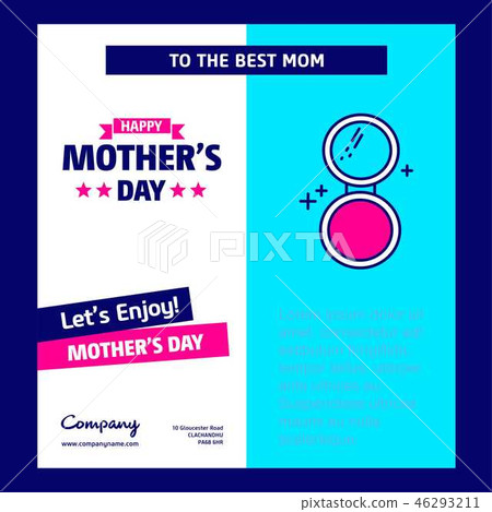 Happy Mother's day greetings card with unique desi Happy Mother's day greetings card with unique desi 46293211