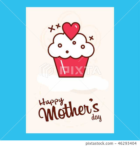 happy mother's day sweet background,greeting card 46293404