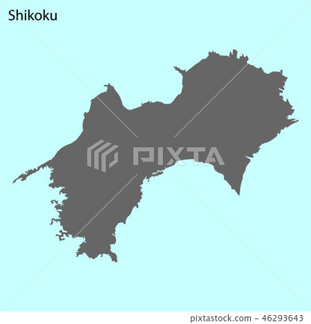 High quality map of island High quality map of island 46293643