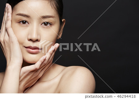 女人美容系列黑背 46294418