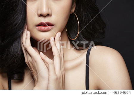 Woman Dress Up Black Back 46294664