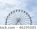 Ferris Wheel, low angle view of a big Ferris Wheel 46295085