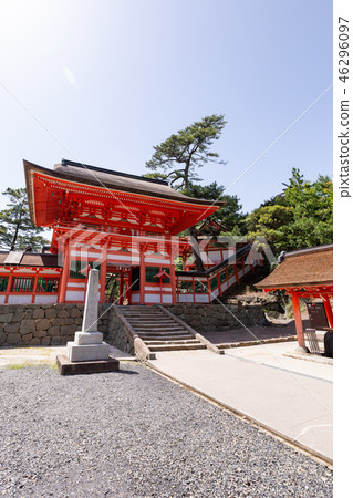 Nichiomisaki Shrine Tower Gate-A beautiful shrine that manages the night- 46296097