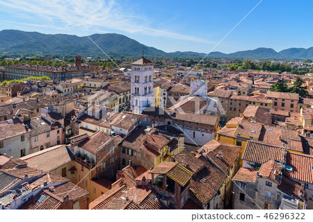 View on city from Torre delle Ore clock tower  46296322