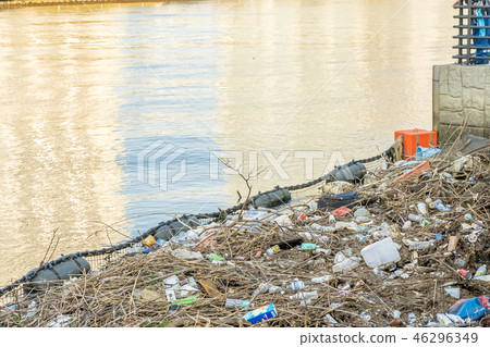 Waste from the sea, water, pollution, waste, environmental issues 46296349