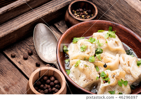 Homemade meat dumplings Homemade meat dumplings 46296897