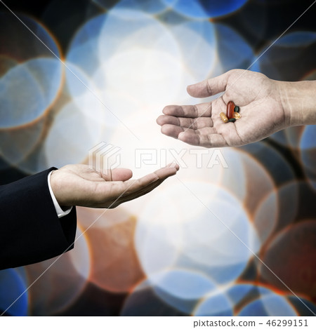 Medicine business, Business hand ask for drugs Medicine business, Business hand ask for drugs 46299151
