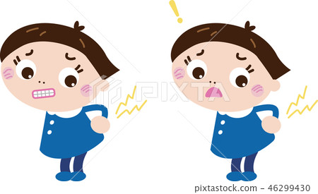 Backache _ girl (illness 18) 46299430