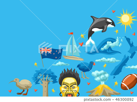 New Zealand background design. 46300892