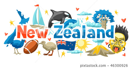 New Zealand background design. 46300926