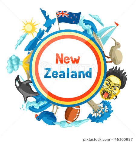 New Zealand background design. 46300937
