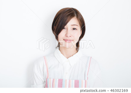 Housewife, apron, facial expression Housewife, apron, facial expression 46302169