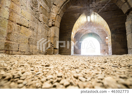 tunnel in stone tunnel in stone 46302773
