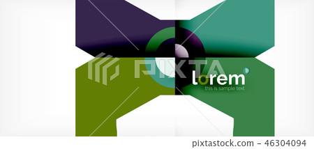 Geometric colorful shapes composition abstract background. Minimal dynamic design Geometric colorful shapes composition abstract background. Minimal dynamic design 46304094