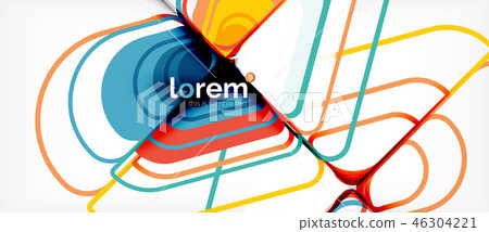 Geometric abstract background 46304221