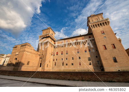 Estense Castle in Ferrara - Emilia-Romagna Italy Estense Castle in Ferrara - Emilia-Romagna Italy 46305802