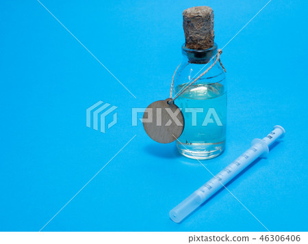 glas flask with medical anti flu cold potion glas flask with medical anti flu cold potion 46306406