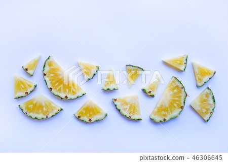 Pineapple on white background. 46306645