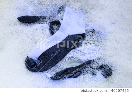 socks soaked before washing socks soaked before washing 46307425
