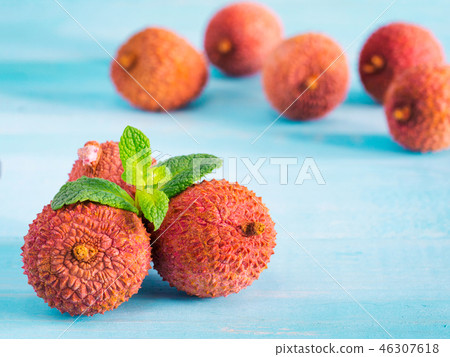 lichee fruit close up lichee fruit close up 46307618