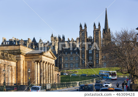National gallery and new college in Edinburgh National gallery and new college in Edinburgh 46309428