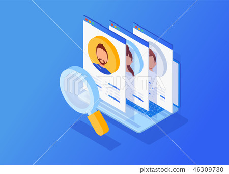 Business hiring and recruiting concept. 46309780