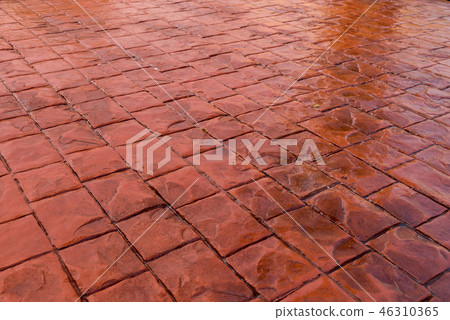 Stamp concrete texture pattern and background. 46310365