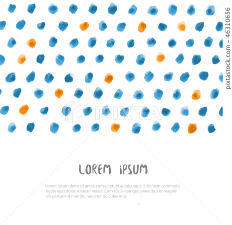 Design template with ink dots texture and place for your text. Design template with ink dots texture and place for your text. 46310656