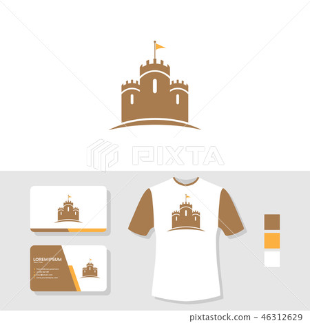 Castle logo design with business card and t shirt Castle logo design with business card and t shirt 46312629
