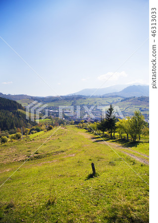 very beautiful autumn panoramas of the Carpathians-Ukraine very beautiful autumn panoramas of the Carpathians-Ukraine 46313033