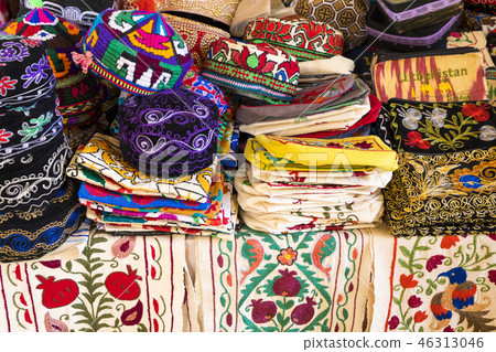 The traditional Uzbek cap named tubeteika 46313046