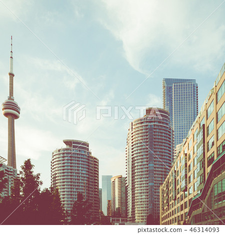 City Street Building View, Toronto,Ontario,Canada. City Street Building View, Toronto,Ontario,Canada. 46314093
