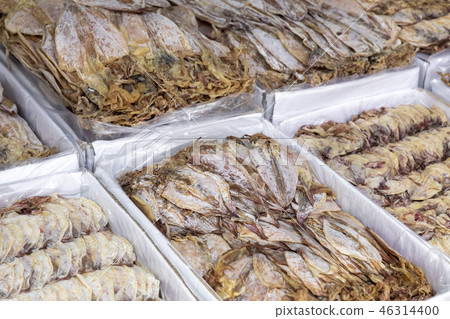 Dried seafood in the local market in Hue, Vietnam. Dried seafood in the local market in Hue, Vietnam. 46314400