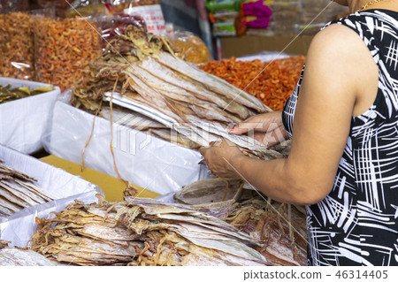 Dried seafood in the local market in Hue, Vietnam. Dried seafood in the local market in Hue, Vietnam. 46314405