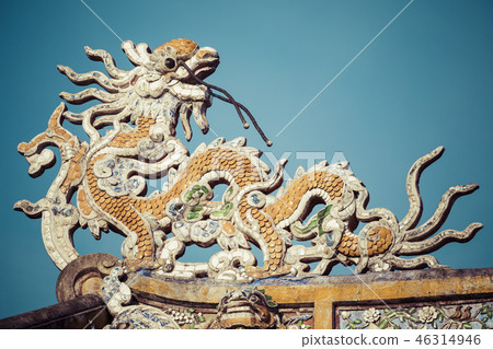 Detailed view of dragons on Citadel the Imperial Detailed view of dragons on Citadel the Imperial 46314946